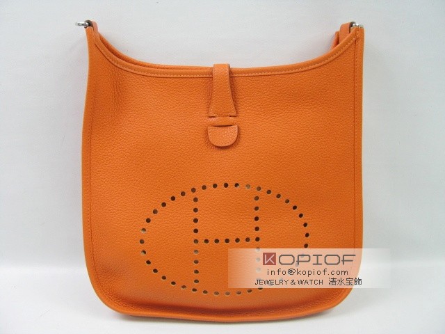 エルメス エヴリン スーパーコピーPM トリヨンクレマンス オレンジ(シルバー金具) her130